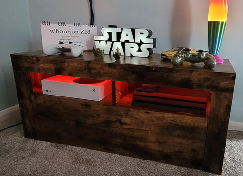 Stand with led lights small - tv,