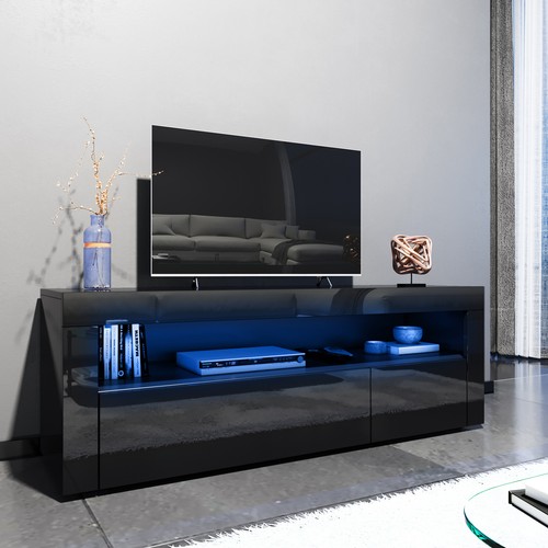 Black unit cabinet - tv,