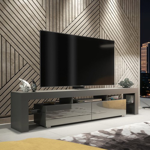 Stand 200cm matt dark grey - 200cm,