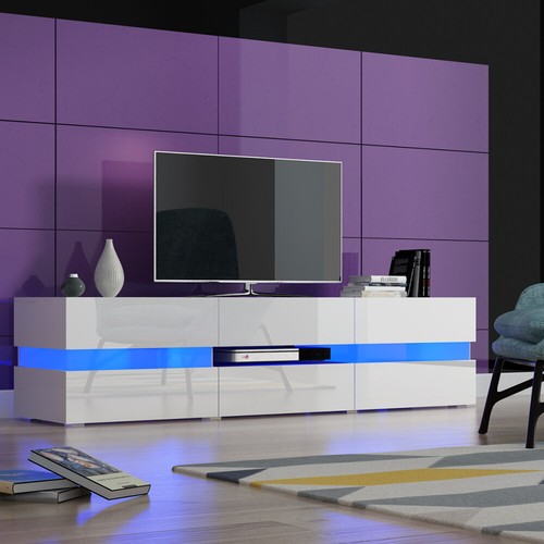 White modern 177cm unit - white,