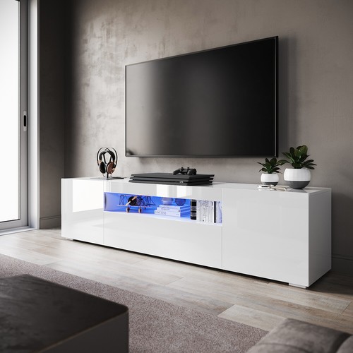 200cm high gloss white - 200cm,