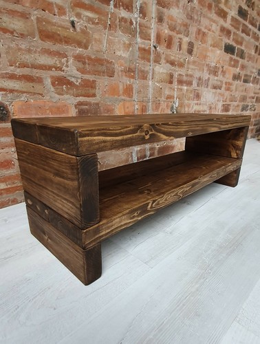 Stand unit solid rustic - tv, unit/solid